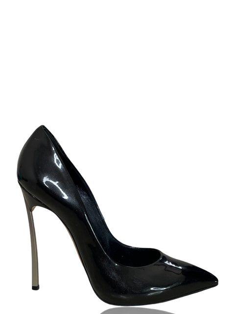 Calzado Casadei Blade Charol Negro - Talla 7.5