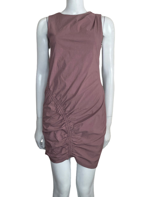 Vestido Zara Back out Mini Rosado - Talla M
