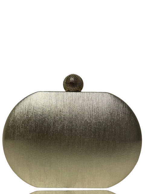 Cartera Tesoro Tps Brillo Texturizado Beige - Talla U