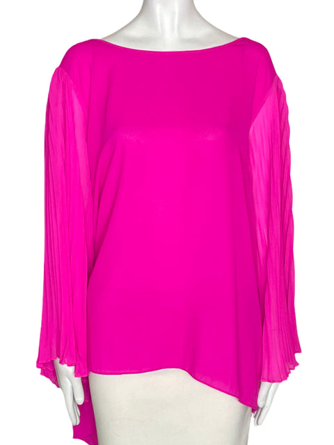 Blusa Vince Camuto Liso Plisado Rosado - Talla XL