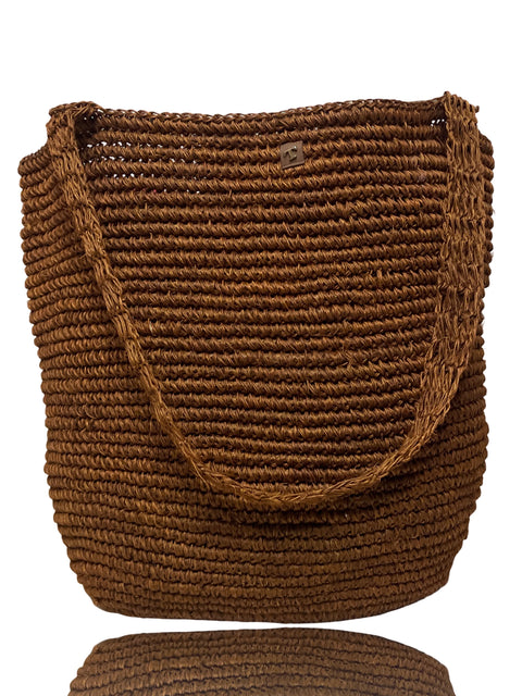 Cartera Touché Tote Rafia Naranja - Talla U