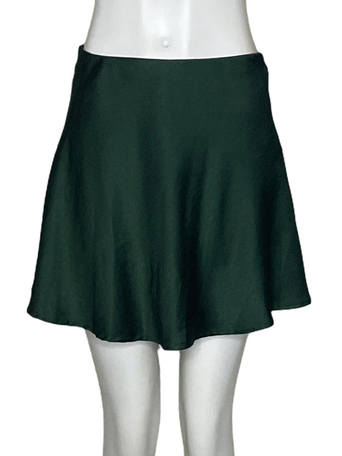 Falda Mustard Seed Mini Satinado Verde - Talla M