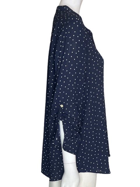 Blusa Loft Lunares Cuello redondo Azul - Talla M