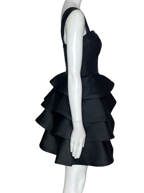 Vestido Mikael Achal Ruchas Plisado Negro - Talla 0