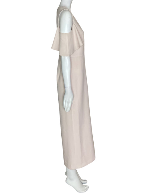 Vestido Karl Lagerfeld Midi Texturizado Beige - Talla S
