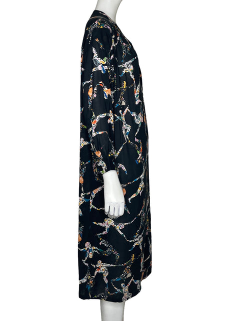 Vestido Bimba Y Lola Midi Estampado Negro - Talla S