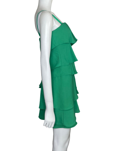 Vestido Bcbg Mini Vuelos Verde - Talla 6