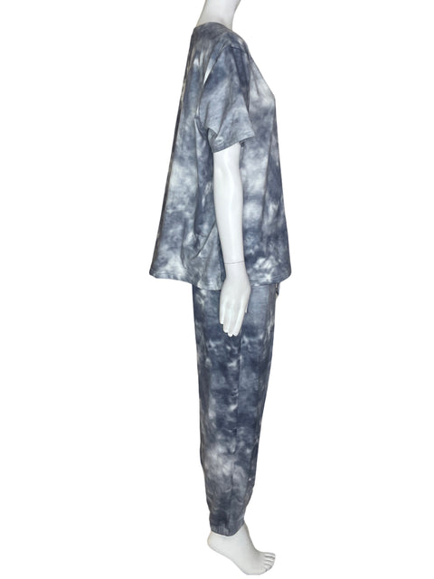 Conjunto Tesoro Tps Tie-dye Manga corta Blusa/pantalon Gris - Talla L