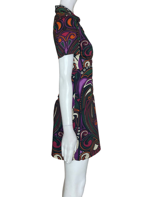 Vestido Desigual Slim Retro Morado - Talla M