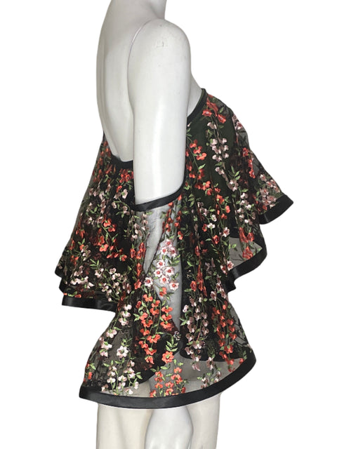 Blusa Carol Ginter Estampado Out shoulders Rosado - Talla S