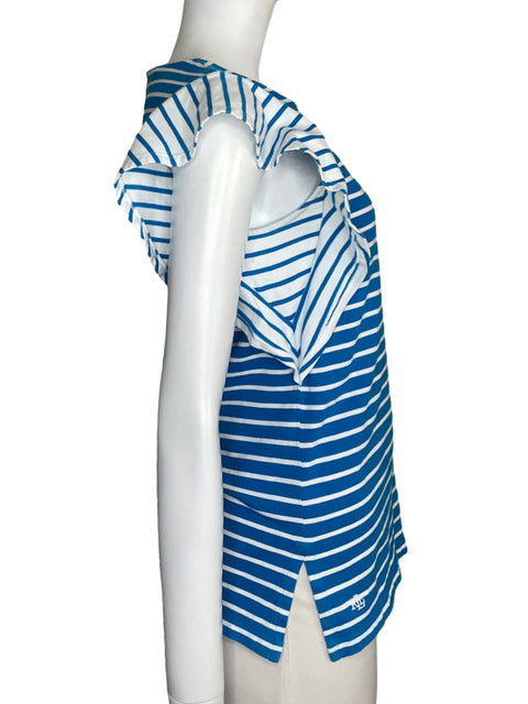 Suéter Ralph Lauren Bicolor Rayas Azul - Talla M