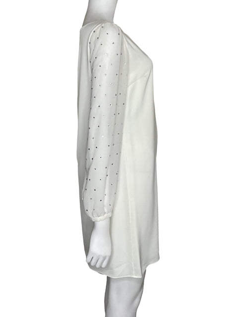 Vestido Erin Pedrería Long sleeve Blanco - Talla 0