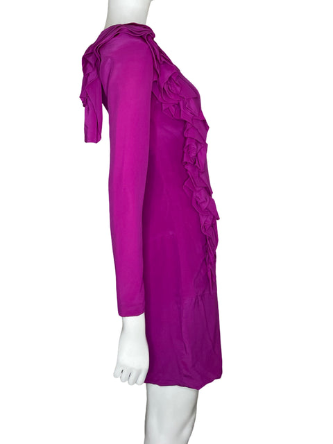 Vestido Robert Rodriguez One shoulder Mini Morado - Talla 6