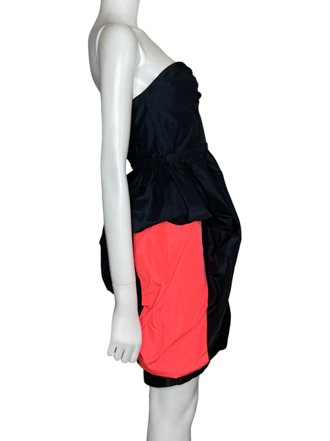 Vestido Marc By Marc Jacobs Strapless Puff Negro - Talla 4