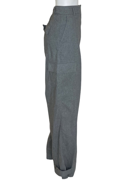 Pantalón Asos Cargo Recto Gris - Talla 10