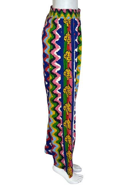 Pantalón Farm Estampado Wide-leg Azul - Talla XL