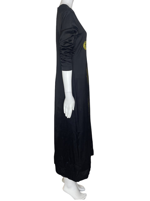 Vestido Zara Maxi Manga larga Ajustado Negro - Talla XL