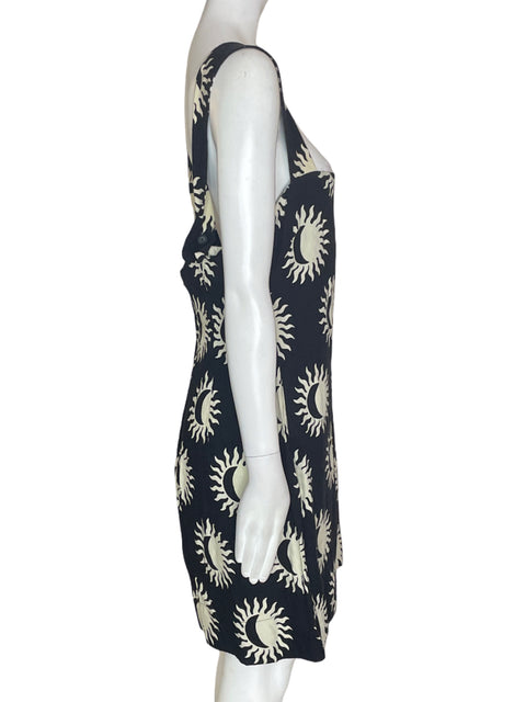 Vestido Farm Mini Estampado Negro - Talla XL