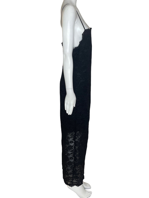 Vestido Ever New Tiras Tejido Negro - Talla 16