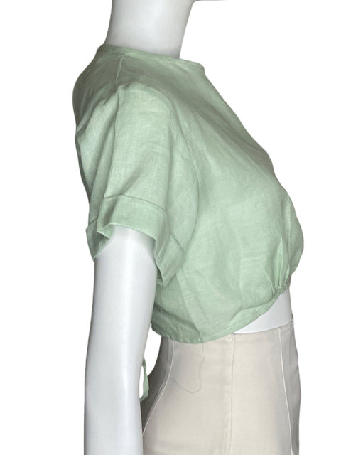 Top La Brise Crop Back out Verde - Talla S