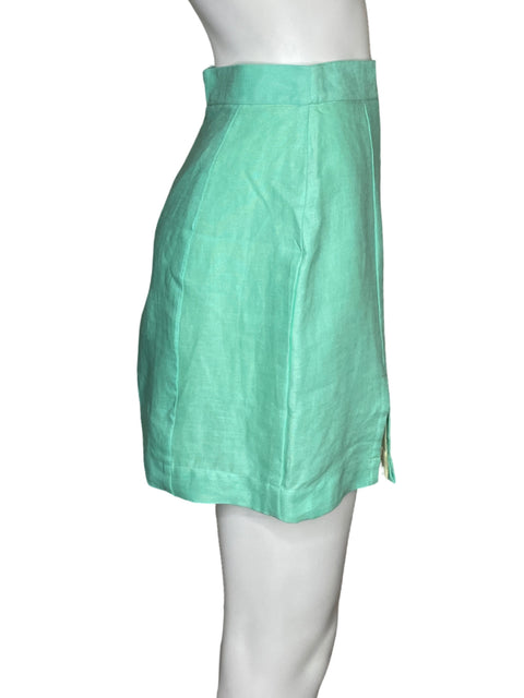 Falda La Brise Mini Aberturas Verde - Talla S