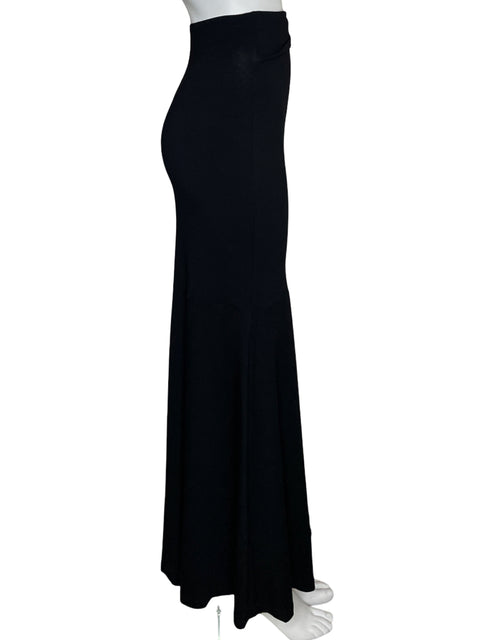 Falda Studio F Maxi Fluida Negro - Talla 2