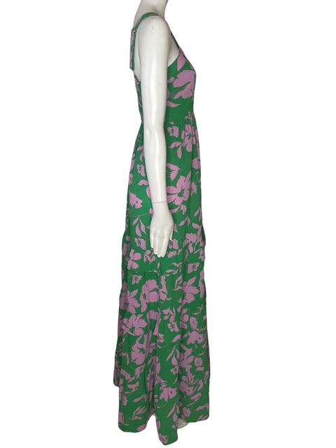 Vestido Azura Cruzado Maxi Rosado - Talla S