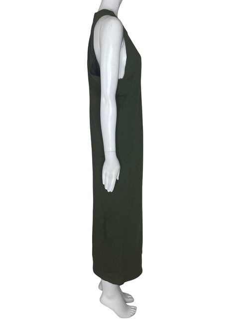Vestido Zara Cruzado Ajustado Verde - Talla S