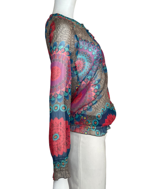 Camisa Desigual Printed Long sleeve Marrón - Talla S