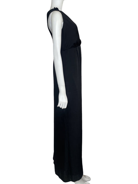 Vestido Bcbg Maxi Satinado Negro - Talla 10