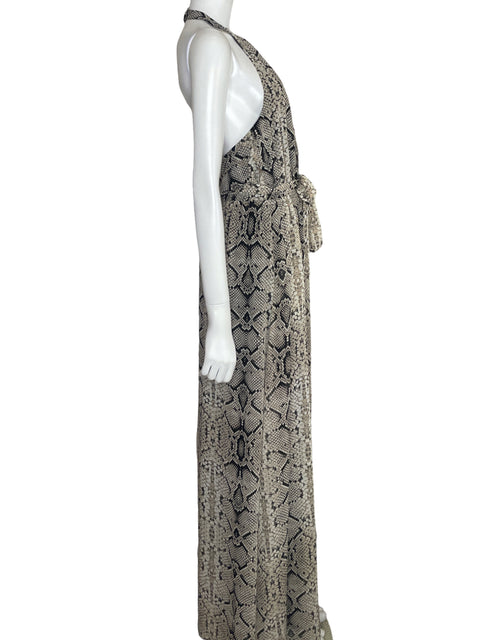 Vestido Jessica Simpson Halter Animal print Beige - Talla 8