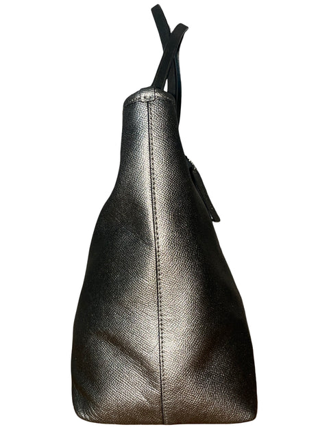 Bolso Coach Tote Metalizado Gris - Talla U