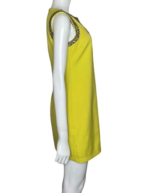 Vestido The Clothing Company Mini Apliques Amarillo - Talla M