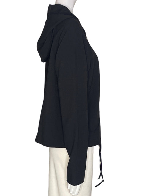 Blusa Guess Zipper Capucha Negro - Talla XL