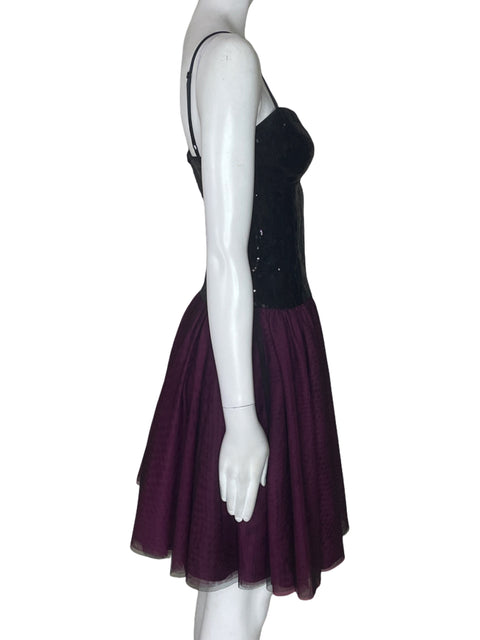 Vestido Xoxo Midi Mesh Morado - Talla S