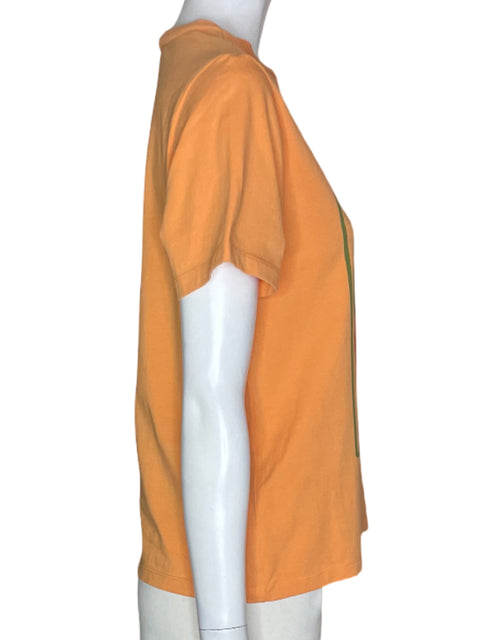 Blusa Purificación García Manga corta Cuello redondo Naranja - Talla L
