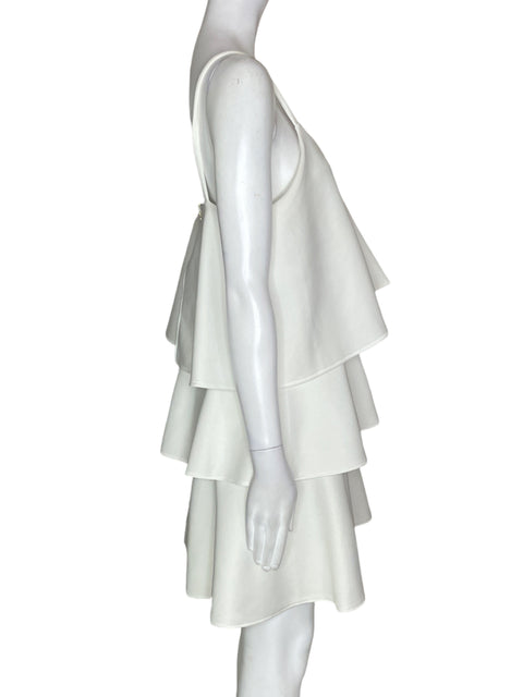 Vestido Michelle Forero Vuelos Tiras Blanco - Talla M