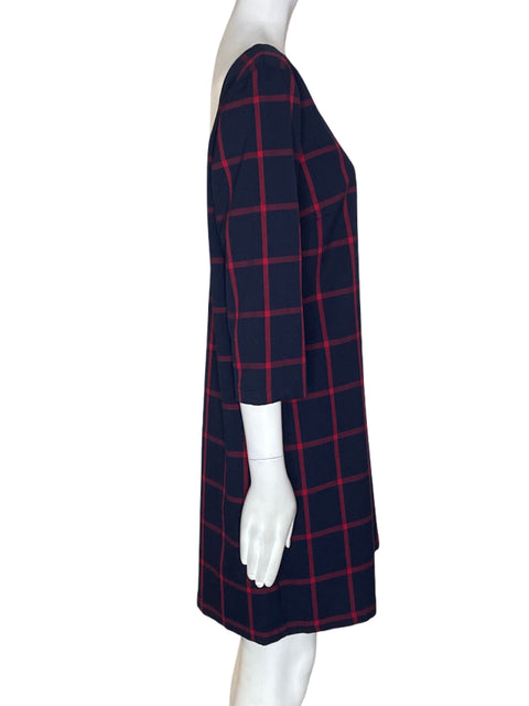Vestido Mango Cuadros Cuello redondo - Talla M