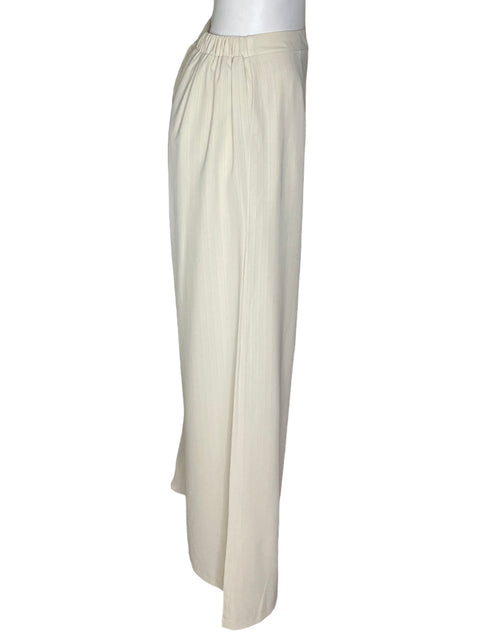 Pantalón Tesoro Tps Palazo Pinzas Beige - Talla S