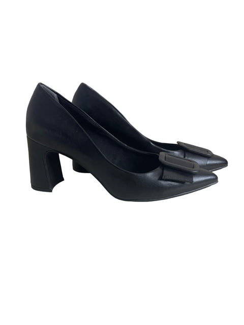 Zapato Anne Klein Tacón bajo Slip-on Punta cerrada Negro - Talla 36