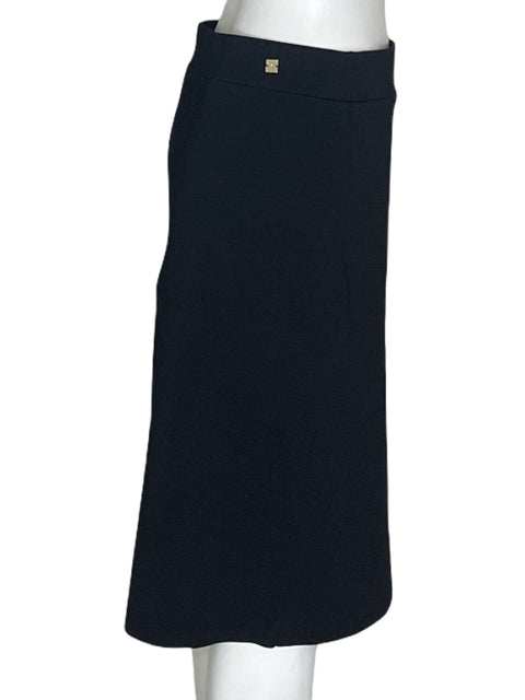 Falda Purificación García Lycra Midi Negro - Talla M