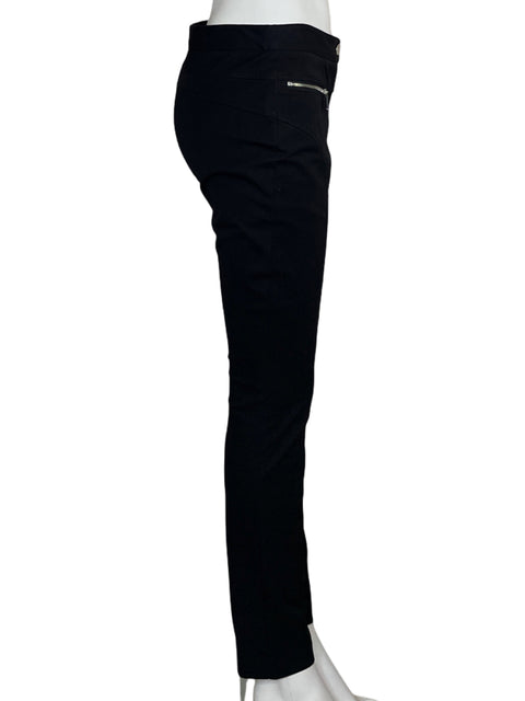 Pantalón Michael Kors Slim fit Cremallera Negro - Talla 6