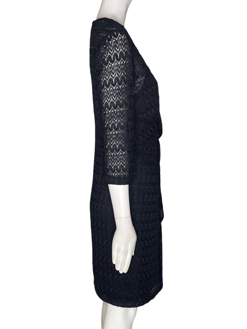 Vestido Emma & Michele Tejido Cuello v Negro - Talla M