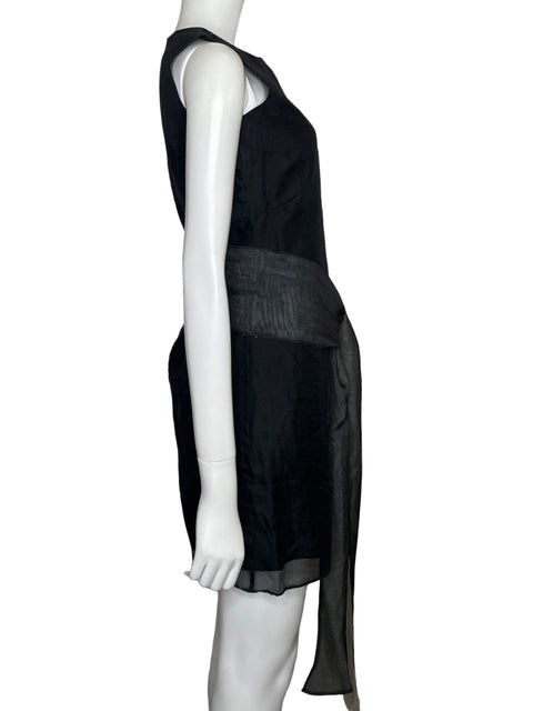 Vestido Ketty Tinoco Mini Sin mangas Negro - Talla S