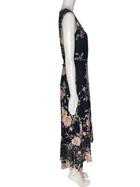 Vestido Kate Lily Midi Cruzado Floral Rosado - Talla 10