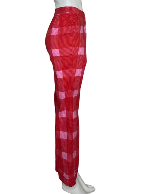 Pantalón Porridge Cuadros Rojo - Talla XS