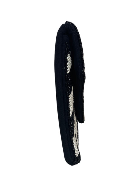 Cartera Tesoro Tps Lentejuelas Asimétrico Negro - Talla U