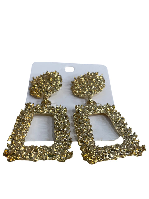 Arete Tesoro Tps Dorado Rectangular Dorado - Talla U