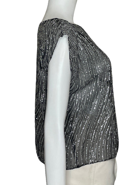 Top Verónica Angel Brillo Negro - Talla U