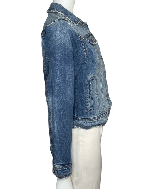 Chaqueta Universal Thread Denim Bolsillos Algodón Azul - Talla XS